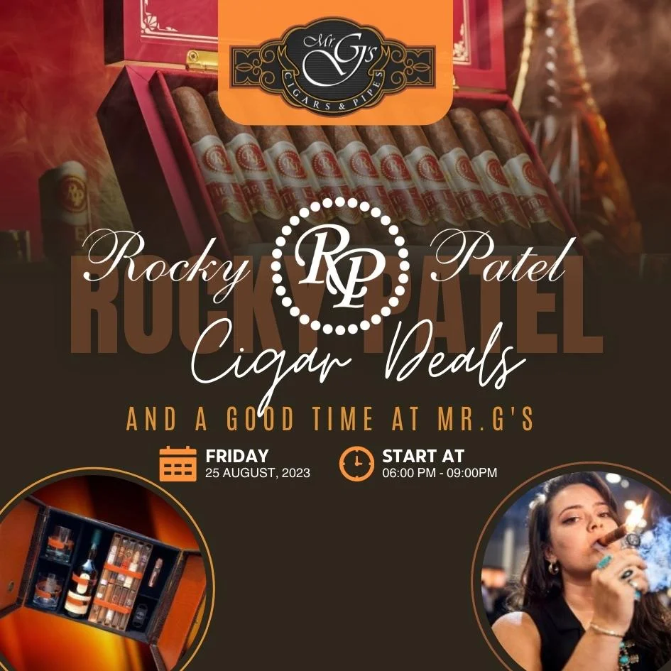 Rocky Patel Event At Mr G Rocky Patel August 25