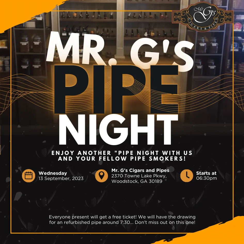 Mr. G's September Pipe Night!