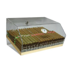 The Par 3 3 Bin Acrylic Display Cigar HumidorMr G’s Cigar Pipes Pro Shop Package